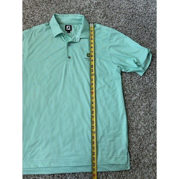 John Deere Classic Golf Polo Mens L  FootJoy  Green Performance 50th Anniversary - Picture 8 of 8